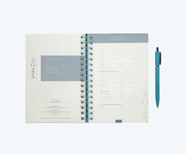 Agenda Diaria Lette 2025 Azul