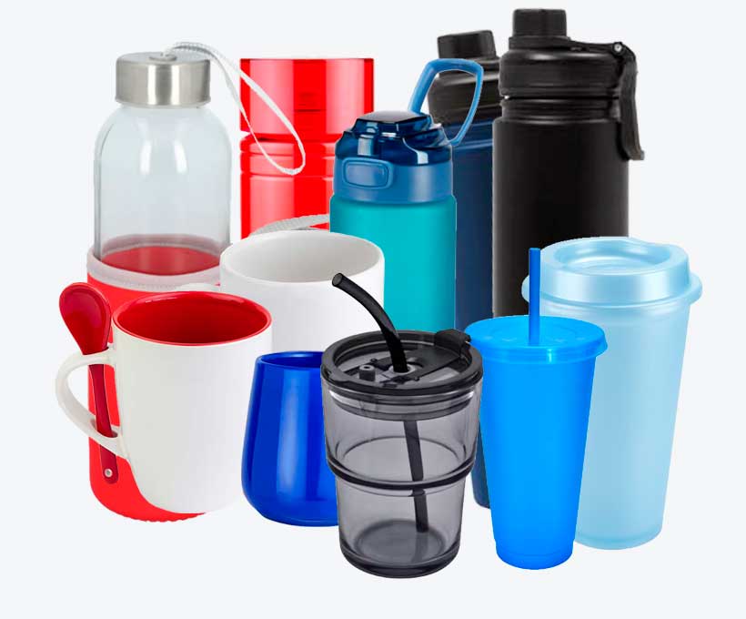 Cilindro plástico Azul 1000 ml