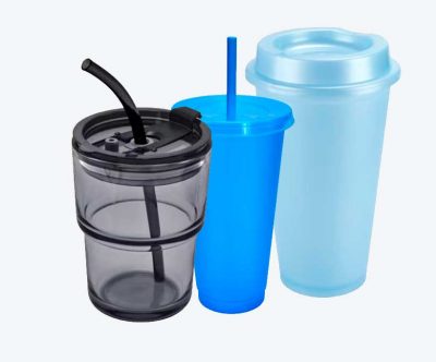 Cilindro plástico Azul 1000 ml